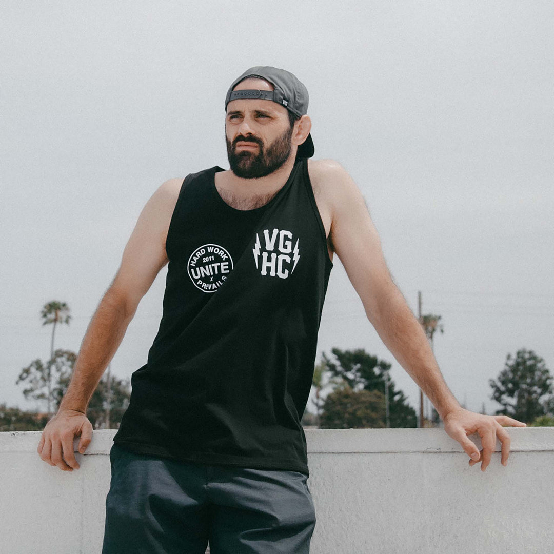 Hockey Rally Premium Tank Top - - Men's Tank Tops - Violent Gentlemen Hockey Lifestyle | Built by Fans for Fans | Perfect Gift for hockey fan or hockey players that live in the hockey culture