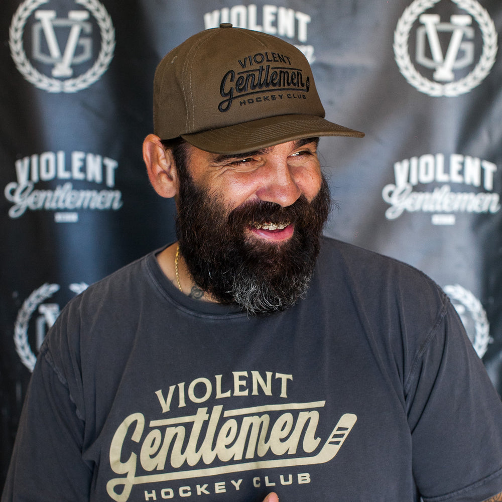 Hockey Operator Unstructured Hat - - Hats - Violent Gentlemen Hockey Lifestyle | Built by Fans for Fans | Perfect Gift for hockey fan or hockey players that live in the hockey culture