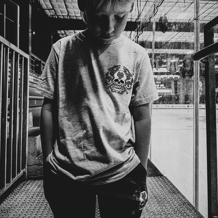 Hockey Rager Kids Tee - - Kid's T-Shirts - Violent Gentlemen Hockey Lifestyle | Built by Fans for Fans | Perfect Gift for hockey fan or hockey players that live in the hockey culture