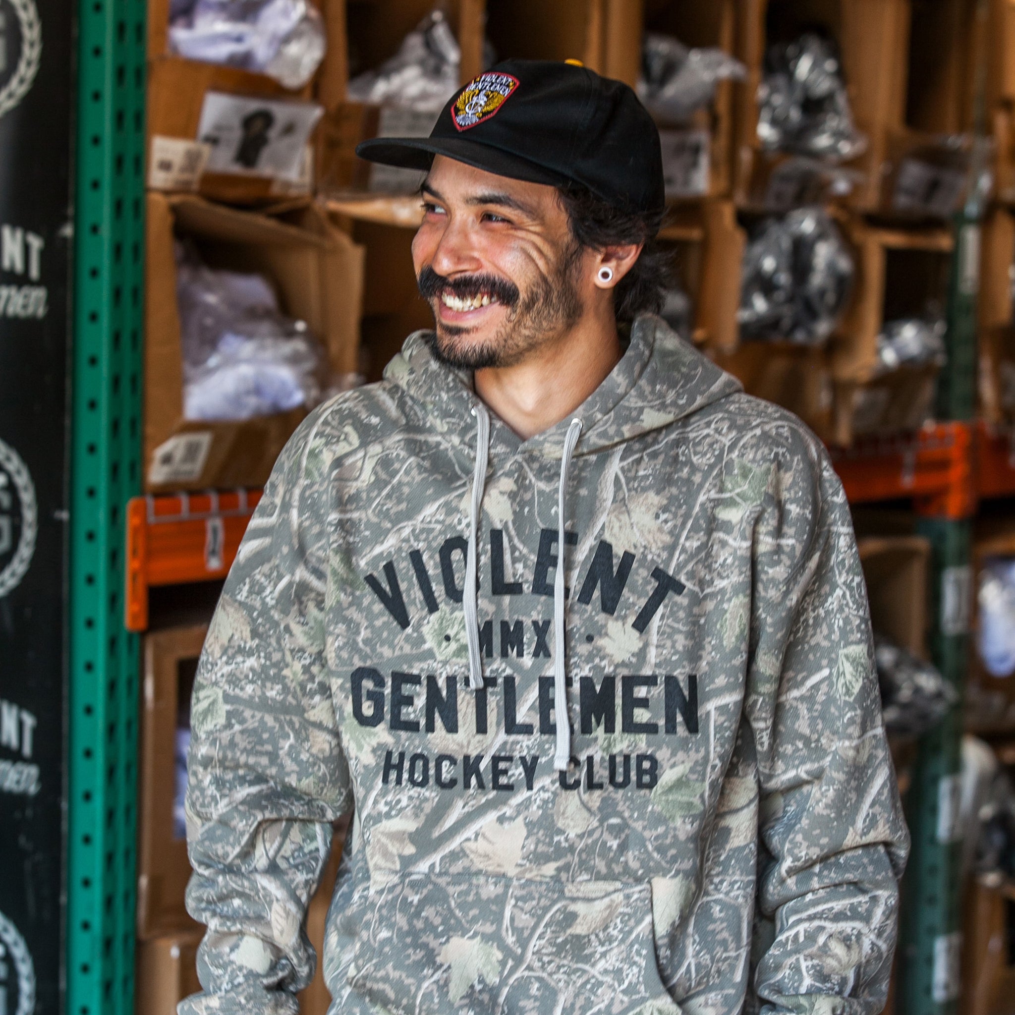 Loyalty Pullover Hood Deadwood Camo | Violent Gentlemen Hockey Club
