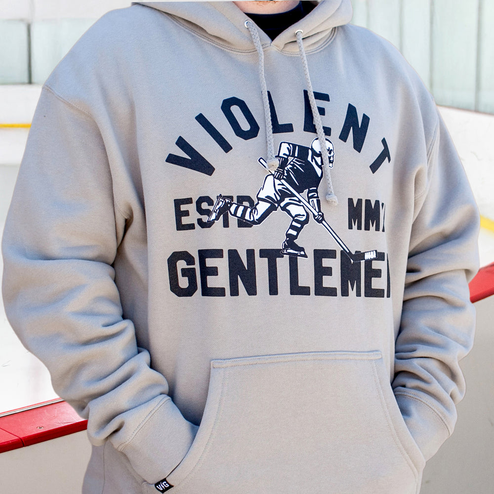 Hockey Legion Pullover Hood - - Men's Fleece Tops - Violent Gentlemen Hockey Lifestyle | Built by Fans for Fans | Perfect Gift for hockey fan or hockey players that live in the hockey culture