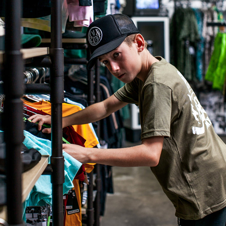 Hockey Balance Kids Foam Trucker - - Hats - Violent Gentlemen Hockey Lifestyle | Built by Fans for Fans | Perfect Gift for hockey fan or hockey players that live in the hockey culture