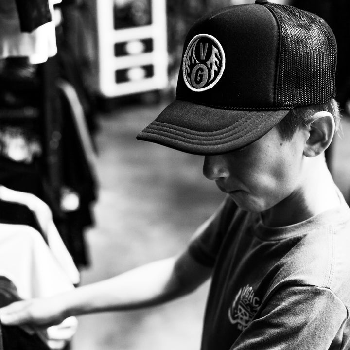 Hockey Balance Kids Foam Trucker - - Hats - Violent Gentlemen Hockey Lifestyle | Built by Fans for Fans | Perfect Gift for hockey fan or hockey players that live in the hockey culture