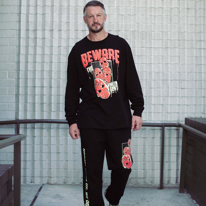 Hockey Beware Long Sleeve Tee - - Men&