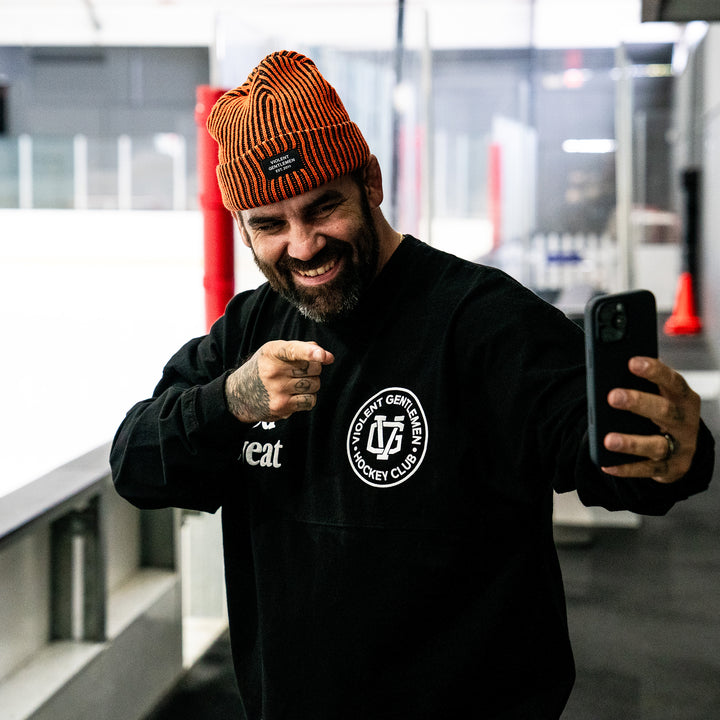 Hockey Lemieux Two-Tone Cuff Beanie - - Beanies - Violent Gentlemen Hockey Lifestyle | Built by Fans for Fans | Perfect Gift for hockey fan or hockey players that live in the hockey culture