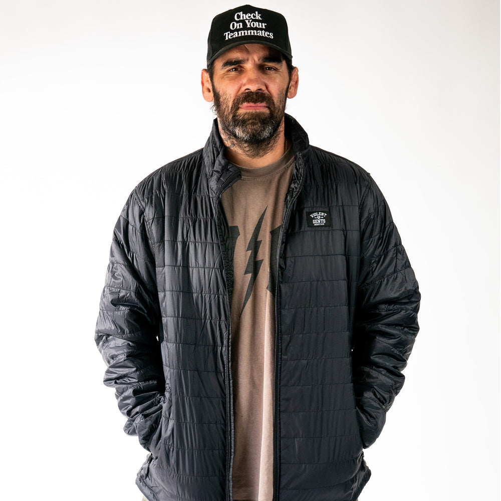 Hockey Chelios Puff Jacket - - Men's Jackets - Violent Gentlemen Hockey Lifestyle | Built by Fans for Fans | Perfect Gift for hockey fan or hockey players that live in the hockey culture
