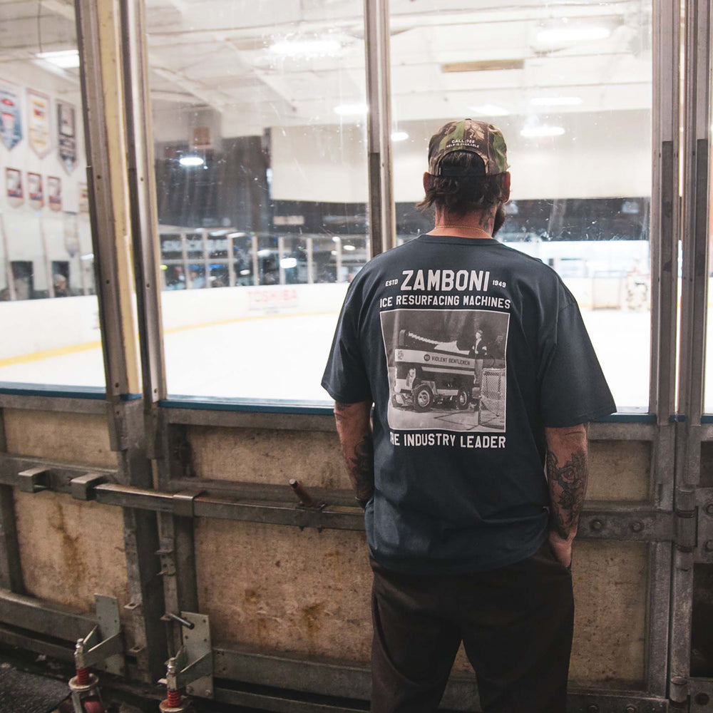 Hockey Ice Resurfacing Machines Premium Tee - - Men's T-Shirts - Violent Gentlemen Hockey Lifestyle | Built by Fans for Fans | Perfect Gift for hockey fan or hockey players that live in the hockey culture