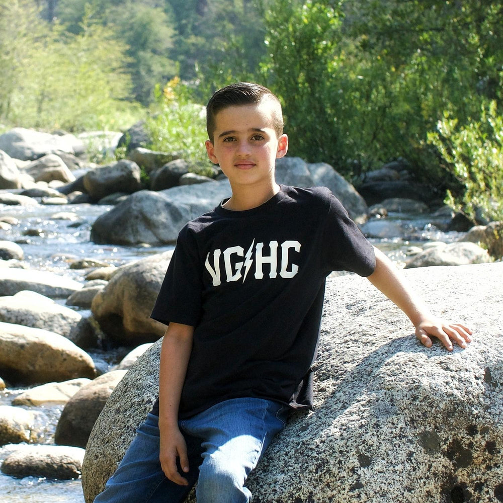 Hockey Black Bolts Kids Tee - - Kid's T-Shirts - Violent Gentlemen Hockey Lifestyle | Built by Fans for Fans | Perfect Gift for hockey fan or hockey players that live in the hockey culture