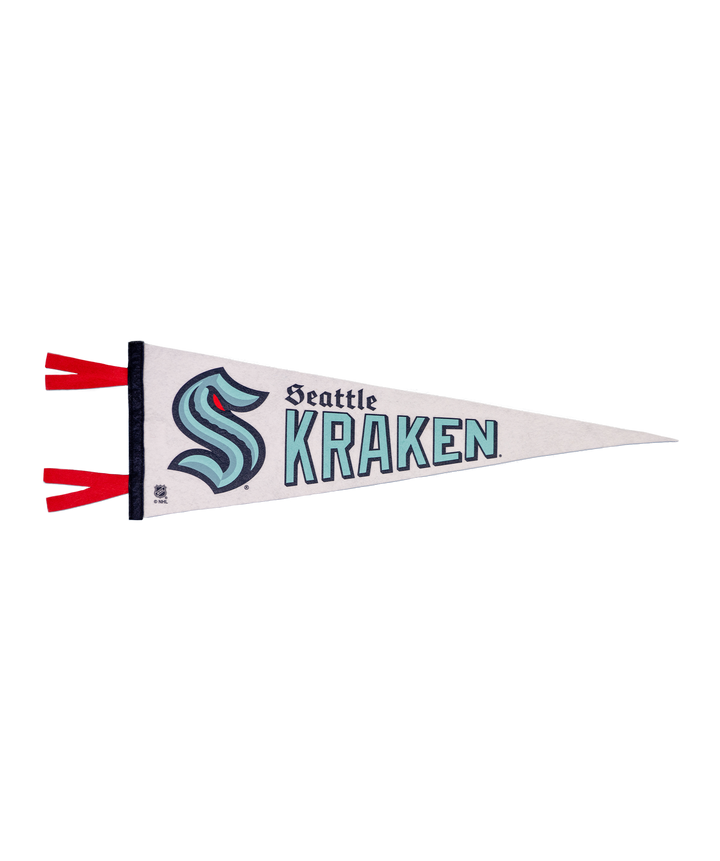 Hockey Seattle Kraken Pennant • NHL x Oxford Pennant - - Pennant - Oxford Pennant Hockey Lifestyle | Built by Fans for Fans | Perfect Gift for hockey fan or hockey players that live in the hockey culture