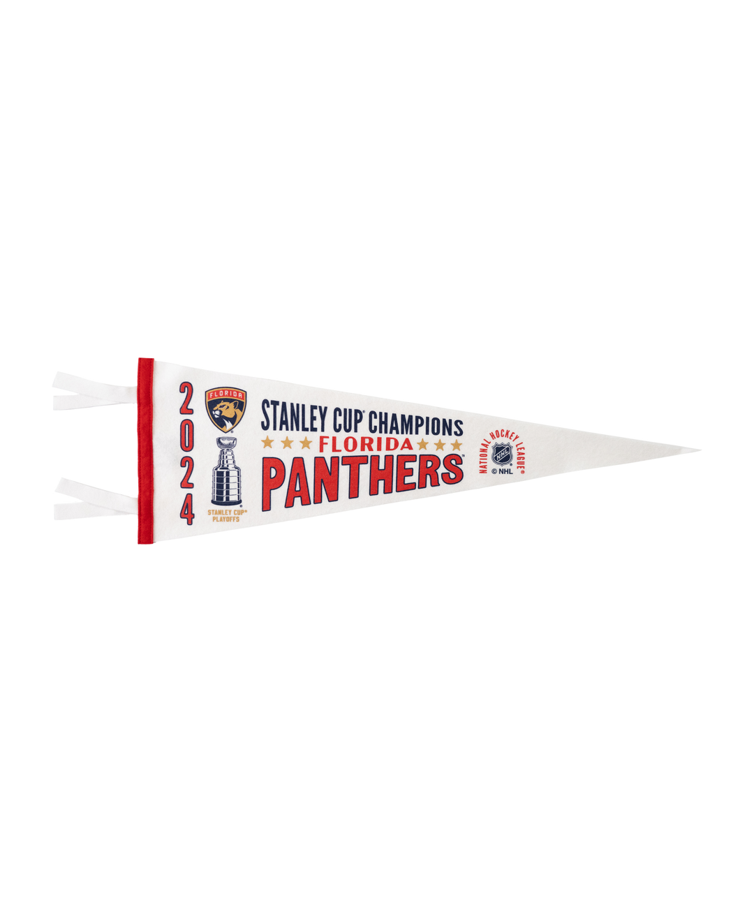 Hockey Florida Panthers 2024 Stanley Cup Champions Pennant • NHL x Oxford Pennant - - Pennant - Oxford Pennant Hockey Lifestyle | Built by Fans for Fans | Perfect Gift for hockey fan or hockey players that live in the hockey culture