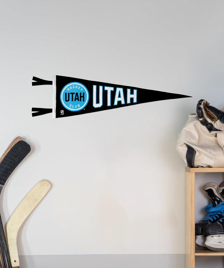 Hockey Utah Hockey Club Pennant • NHL® x Oxford Pennant - - Pennant - Oxford Pennant Hockey Lifestyle | Built by Fans for Fans | Perfect Gift for hockey fan or hockey players that live in the hockey culture