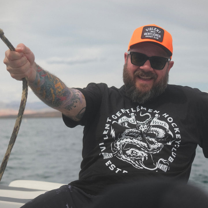 Hockey Loyalty A-Frame Snapback - - Hats - Violent Gentlemen Hockey Lifestyle | Built by Fans for Fans | Perfect Gift for hockey fan or hockey players that live in the hockey culture