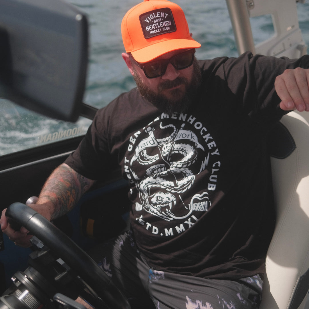 Hockey Loyalty A-Frame Snapback - - Hats - Violent Gentlemen Hockey Lifestyle | Built by Fans for Fans | Perfect Gift for hockey fan or hockey players that live in the hockey culture