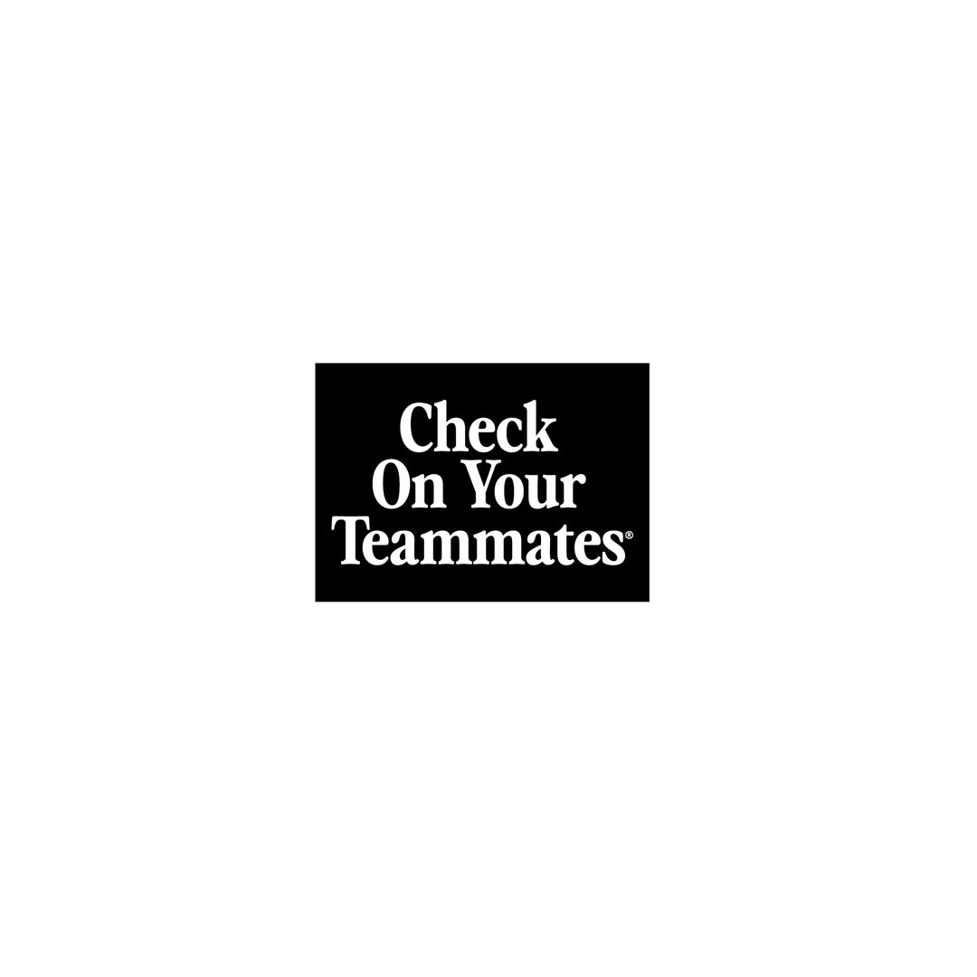 Hockey Check On Your Teammates 2" Sticker - - Accessories - Violent Gentlemen Hockey Lifestyle | Built by Fans for Fans | Perfect Gift for hockey fan or hockey players that live in the hockey culture