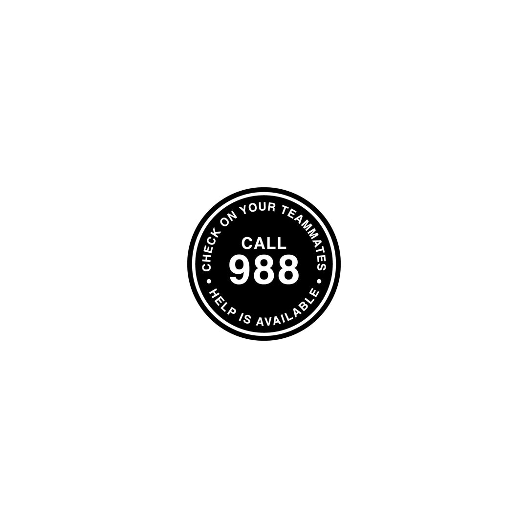 Hockey 988 1.5" Sticker - - Accessories - Violent Gentlemen Hockey Lifestyle | Built by Fans for Fans | Perfect Gift for hockey fan or hockey players that live in the hockey culture