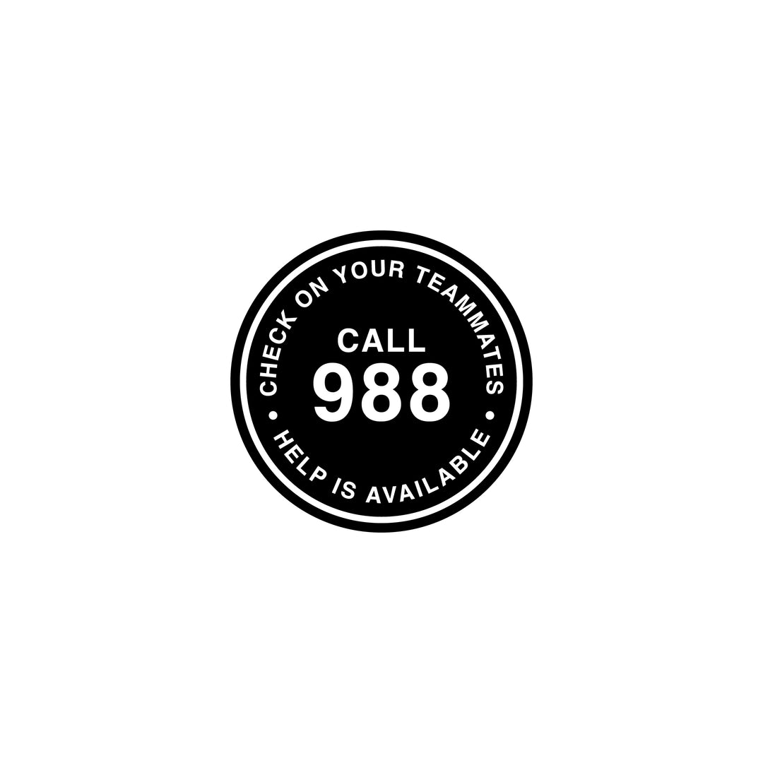 Hockey 988 2" Sticker - - Accessories - Violent Gentlemen Hockey Lifestyle | Built by Fans for Fans | Perfect Gift for hockey fan or hockey players that live in the hockey culture