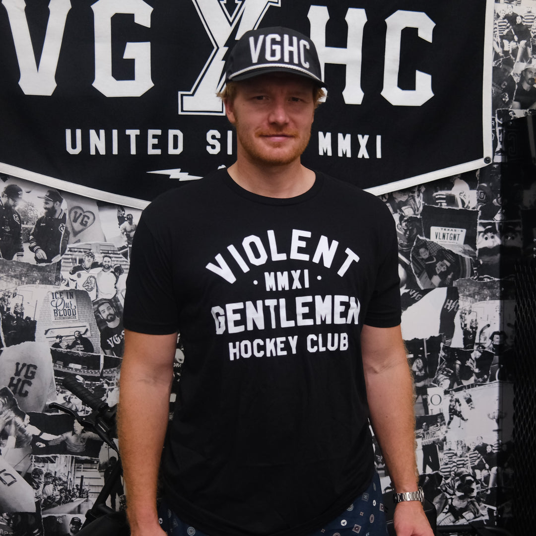 Hockey Loyalty Premium Tee - - Men's T-Shirts - Violent Gentlemen Hockey Lifestyle | Built by Fans for Fans | Perfect Gift for hockey fan or hockey players that live in the hockey culture