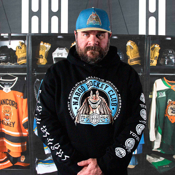 Hockey Gungans 2026 A-Frame Snapback - - Hats - Violent Gentlemen Hockey Lifestyle | Built by Fans for Fans | Perfect Gift for hockey fan or hockey players that live in the hockey culture