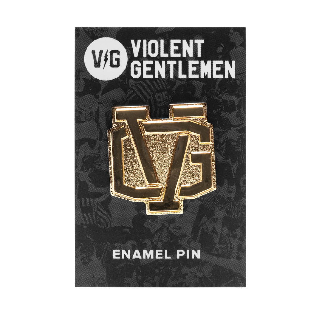 Hockey Monogram Lapel Pin - - Accessories - Violent Gentlemen Hockey Lifestyle | Built by Fans for Fans | Perfect Gift for hockey fan or hockey players that live in the hockey culture