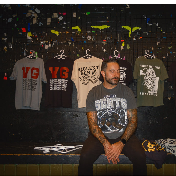 Hockey Showstopper Vintage Tee - - Men's T-Shirts - Violent Gentlemen Hockey Lifestyle | Built by Fans for Fans | Perfect Gift for hockey fan or hockey players that live in the hockey culture