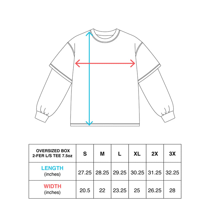 Hockey Tremor Oversized Two-fer Long Sleeve Tee - - Men's Long Sleeve T-Shirts - Violent Gentlemen Hockey Lifestyle | Built by Fans for Fans | Perfect Gift for hockey fan or hockey players that live in the hockey culture