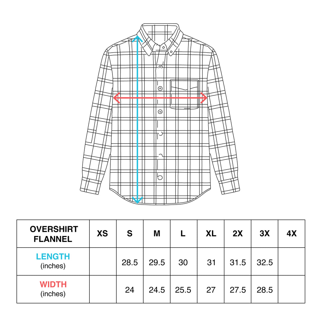 Hockey Stronghold Heavyweight Flannel Overshirt - - Men's Flannels - Violent Gentlemen Hockey Lifestyle | Built by Fans for Fans | Perfect Gift for hockey fan or hockey players that live in the hockey culture