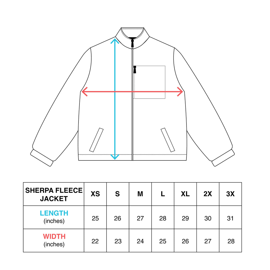 Hockey VG Sherpa Fleece Jacket - - Men's Jackets - Violent Gentlemen Hockey Lifestyle | Built by Fans for Fans | Perfect Gift for hockey fan or hockey players that live in the hockey culture