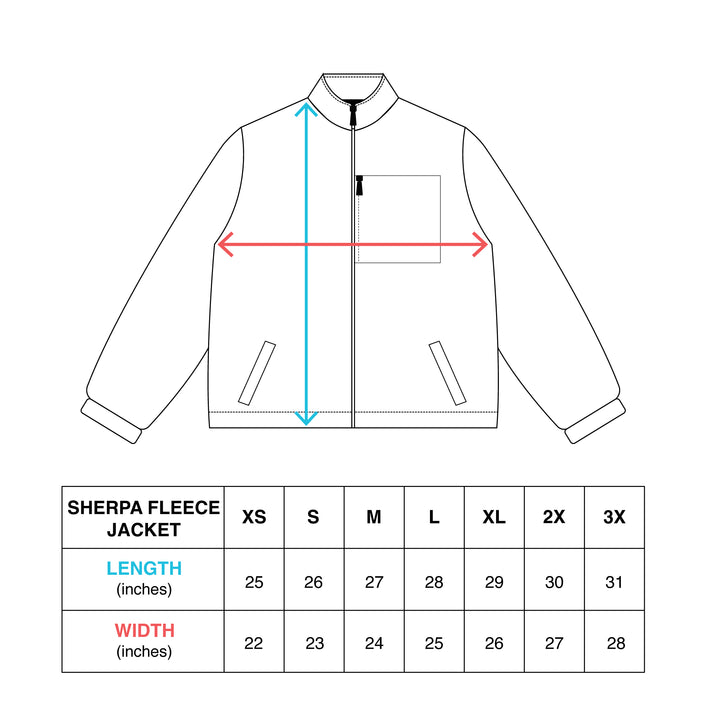 Hockey VG Sherpa Fleece Jacket - - Men's Jackets - Violent Gentlemen Hockey Lifestyle | Built by Fans for Fans | Perfect Gift for hockey fan or hockey players that live in the hockey culture