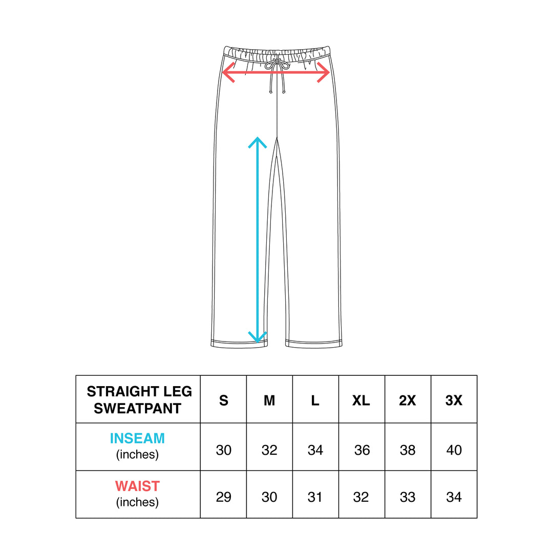 Hockey Tremor Straight Leg Sweatpants - - Men's Fleece Bottoms - Violent Gentlemen Hockey Lifestyle | Built by Fans for Fans | Perfect Gift for hockey fan or hockey players that live in the hockey culture