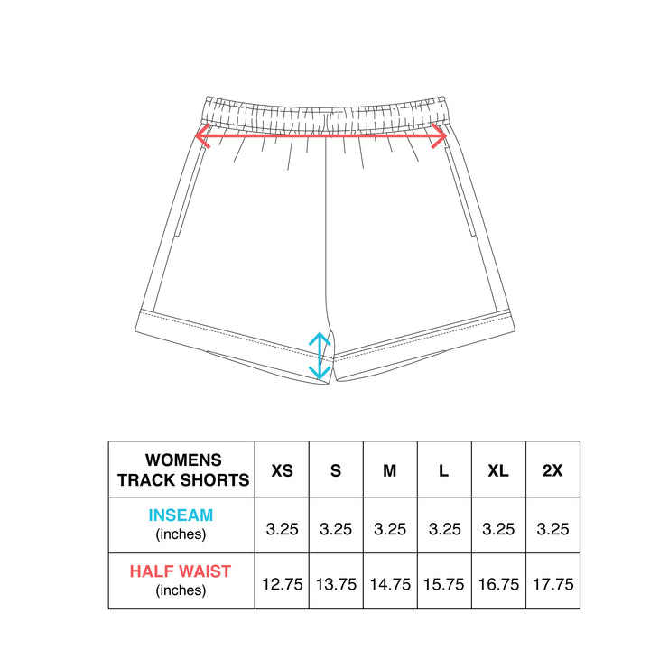 Hockey Spry Womens Track Shorts - - Women's Bottoms - Violent Gentlemen Hockey Lifestyle | Built by Fans for Fans | Perfect Gift for hockey fan or hockey players that live in the hockey culture