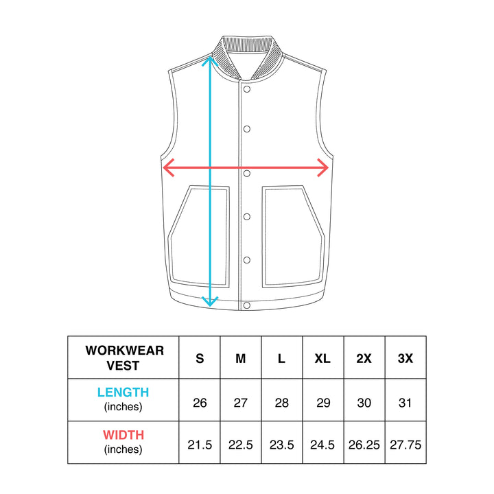 Hockey Sturdy Workwear Vest - - Men's Jackets - Violent Gentlemen Hockey Lifestyle | Built by Fans for Fans | Perfect Gift for hockey fan or hockey players that live in the hockey culture