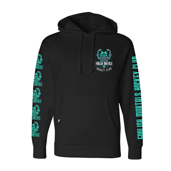 Hockey Hitchhiking Grotesque Pullover Hood - - Men's Fleece Tops - Violent Gentlemen Hockey Lifestyle | Built by Fans for Fans | Perfect Gift for hockey fan or hockey players that live in the hockey culture
