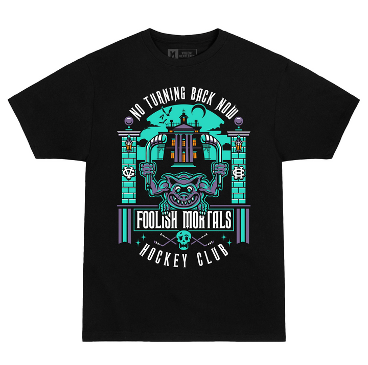 Hockey Hitchhiking Grotesque Premium Tee - - Men's T-Shirts - Violent Gentlemen Hockey Lifestyle | Built by Fans for Fans | Perfect Gift for hockey fan or hockey players that live in the hockey culture