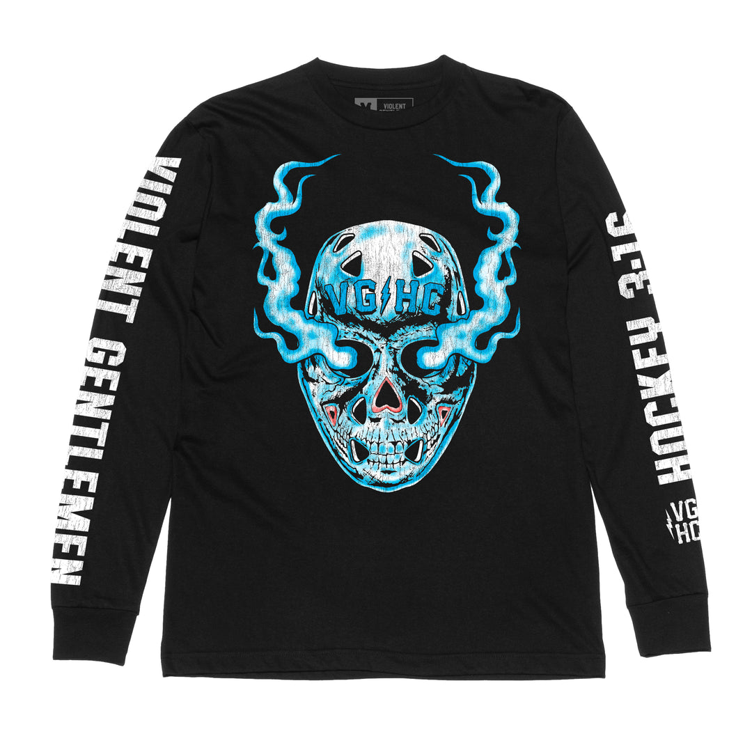 Hockey Stunning Long Sleeve Tee - - Men's Long Sleeve T-Shirts - Violent Gentlemen Hockey Lifestyle | Built by Fans for Fans | Perfect Gift for hockey fan or hockey players that live in the hockey culture