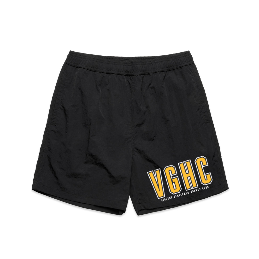 Hockey Serve Swim Shorts - - Men's Shorts - Violent Gentlemen Hockey Lifestyle | Built by Fans for Fans | Perfect Gift for hockey fan or hockey players that live in the hockey culture