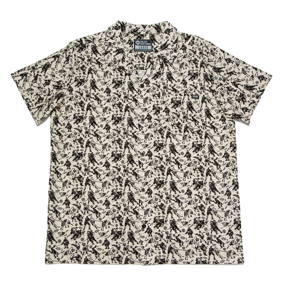 Hockey Minor Penalties Button Up - - Men's Polos - Violent Gentlemen Hockey Lifestyle | Built by Fans for Fans | Perfect Gift for hockey fan or hockey players that live in the hockey culture