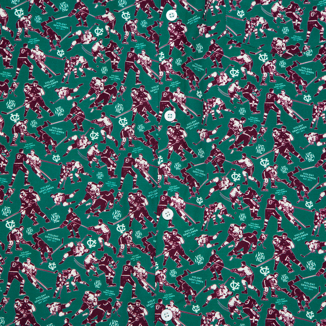 Hockey Minor Penalties Button Up - - Men's Polos - Violent Gentlemen Hockey Lifestyle | Built by Fans for Fans | Perfect Gift for hockey fan or hockey players that live in the hockey culture