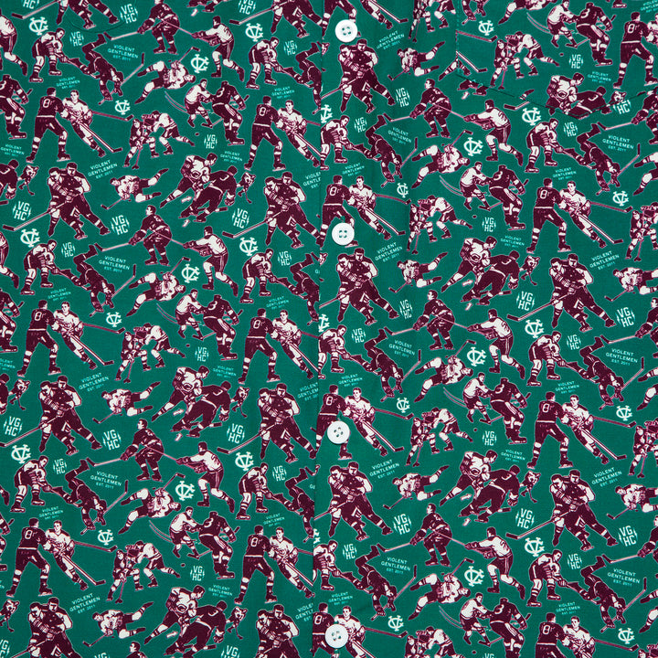 Hockey Minor Penalties Button Up - - Men's Polos - Violent Gentlemen Hockey Lifestyle | Built by Fans for Fans | Perfect Gift for hockey fan or hockey players that live in the hockey culture