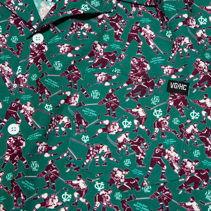 Hockey Minor Penalties Button Up - - Men's Polos - Violent Gentlemen Hockey Lifestyle | Built by Fans for Fans | Perfect Gift for hockey fan or hockey players that live in the hockey culture