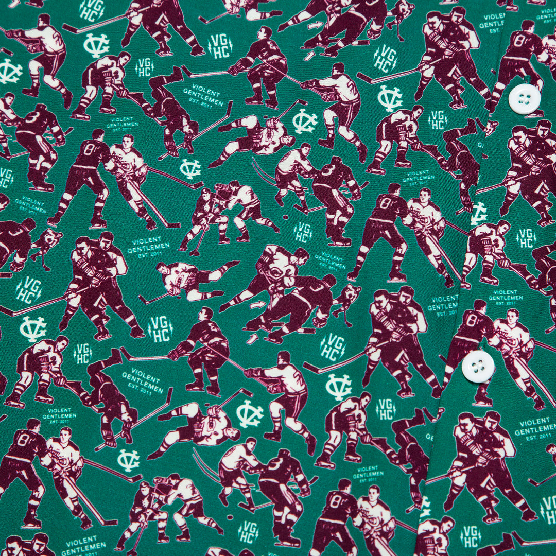 Hockey Minor Penalties Button Up - - Men's Polos - Violent Gentlemen Hockey Lifestyle | Built by Fans for Fans | Perfect Gift for hockey fan or hockey players that live in the hockey culture