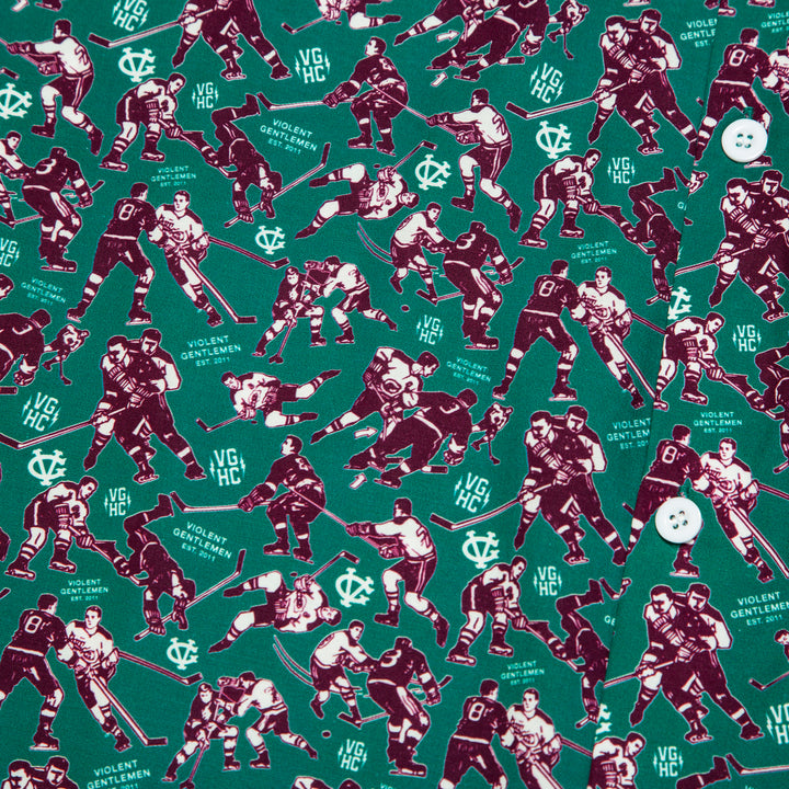 Hockey Minor Penalties Button Up - - Men's Polos - Violent Gentlemen Hockey Lifestyle | Built by Fans for Fans | Perfect Gift for hockey fan or hockey players that live in the hockey culture