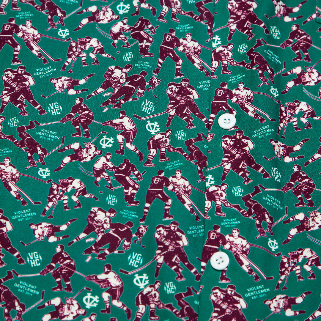 Hockey Minor Penalties Button Up - - Men's Polos - Violent Gentlemen Hockey Lifestyle | Built by Fans for Fans | Perfect Gift for hockey fan or hockey players that live in the hockey culture