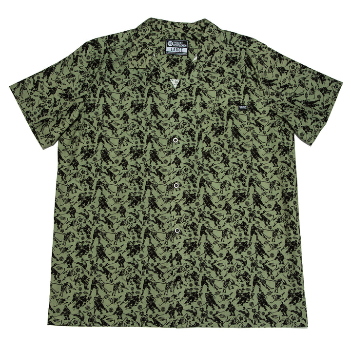 Hockey Minor Penalties Button Up - - Men's Polos - Violent Gentlemen Hockey Lifestyle | Built by Fans for Fans | Perfect Gift for hockey fan or hockey players that live in the hockey culture