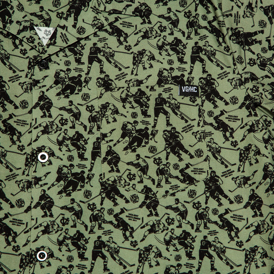 Hockey Minor Penalties Button Up - - Men's Polos - Violent Gentlemen Hockey Lifestyle | Built by Fans for Fans | Perfect Gift for hockey fan or hockey players that live in the hockey culture