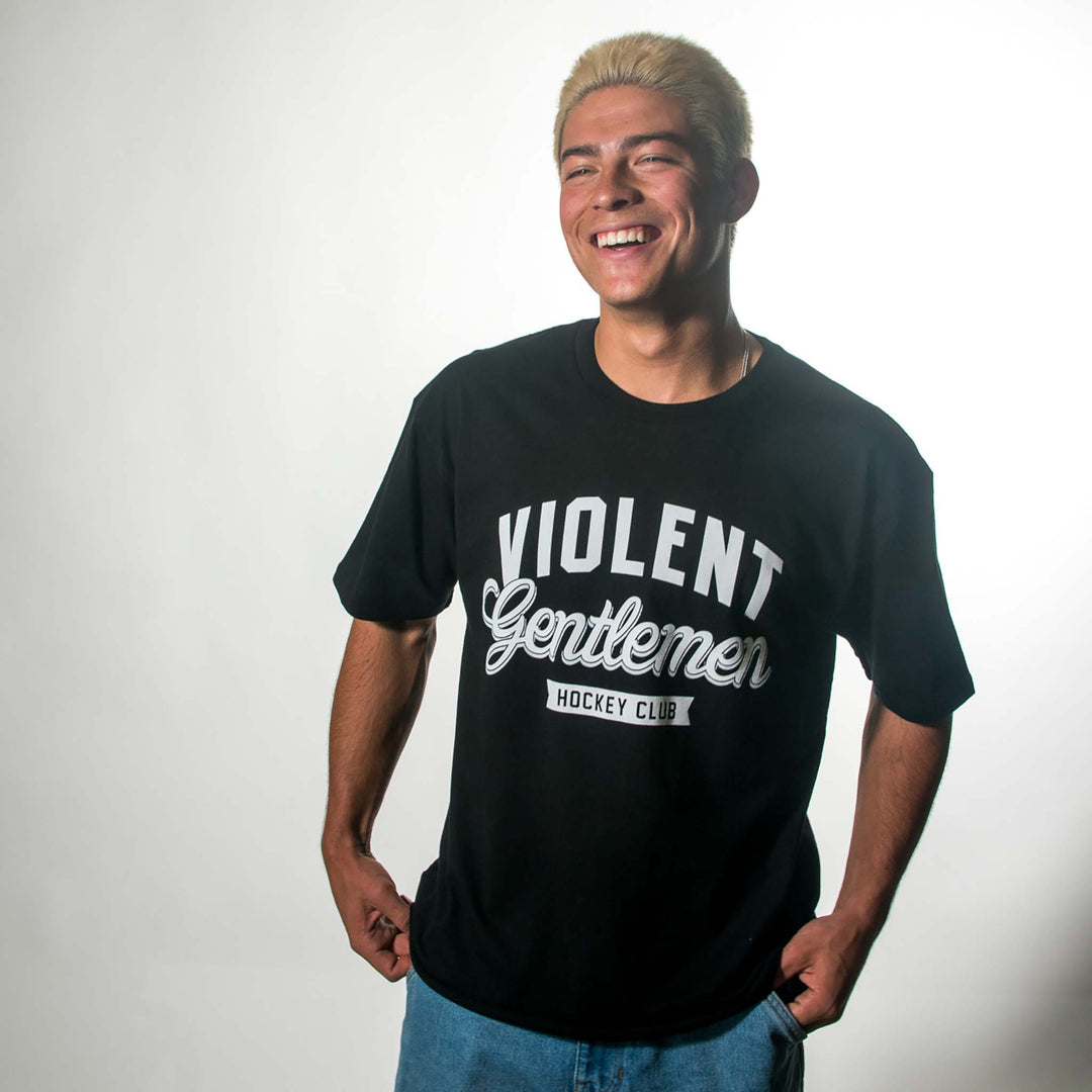 Hockey Unite 2.0 Premium Tee - - Men's T-Shirts - Violent Gentlemen Hockey Lifestyle | Built by Fans for Fans | Perfect Gift for hockey fan or hockey players that live in the hockey culture