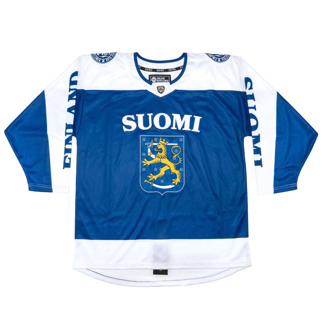 Hockey Finland 2026 Hockey Jersey - - Jerseys - Violent Gentlemen Hockey Lifestyle | Built by Fans for Fans | Perfect Gift for hockey fan or hockey players that live in the hockey culture