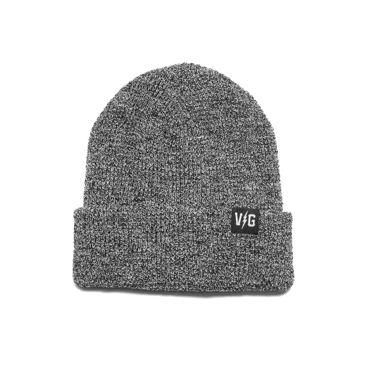 Hockey Bolt Classic Cuff Beanie - Black Heather - Beanies - Violent Gentlemen Hockey Lifestyle | Built by Fans for Fans | Perfect Gift for hockey fan or hockey players that live in the hockey culture