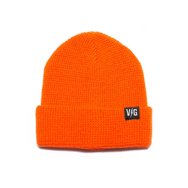 Hockey Bolt Classic Cuff Beanie - Orange - Beanies - Violent Gentlemen Hockey Lifestyle | Built by Fans for Fans | Perfect Gift for hockey fan or hockey players that live in the hockey culture