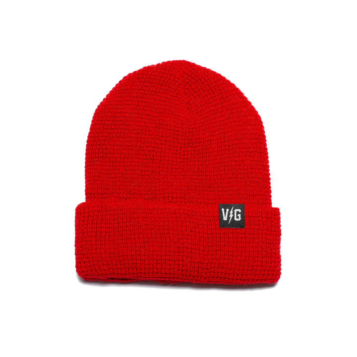 Hockey Bolt Classic Cuff Beanie - Red - Beanies - Violent Gentlemen Hockey Lifestyle | Built by Fans for Fans | Perfect Gift for hockey fan or hockey players that live in the hockey culture