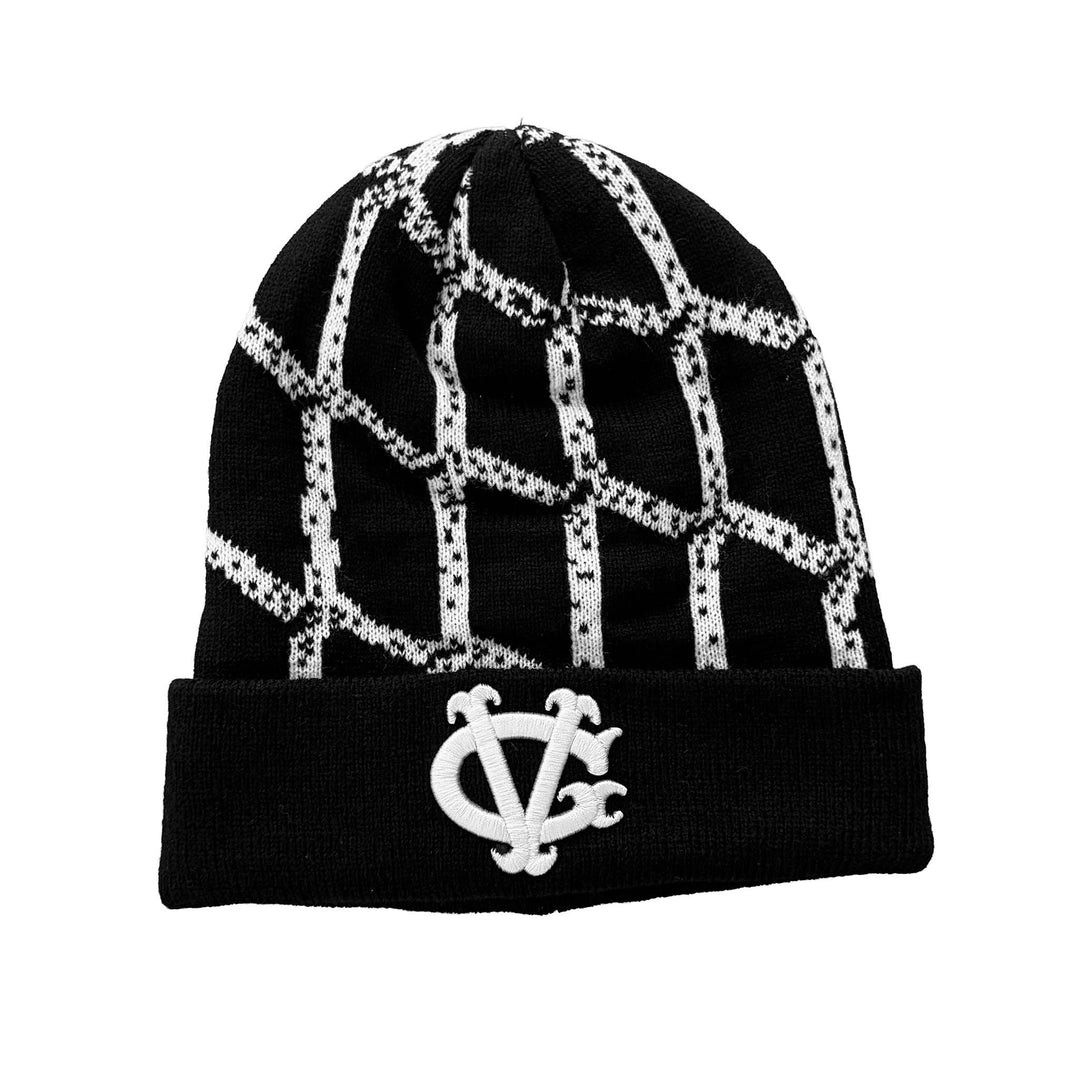 Hockey Net Cuff Beanie - - Beanies - Violent Gentlemen Hockey Lifestyle | Built by Fans for Fans | Perfect Gift for hockey fan or hockey players that live in the hockey culture